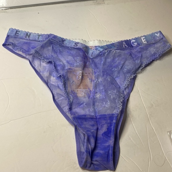 New Savage X Fenty curvy printed lace Brazilian rain tie dye panties size 1X - Picture 1 of 5